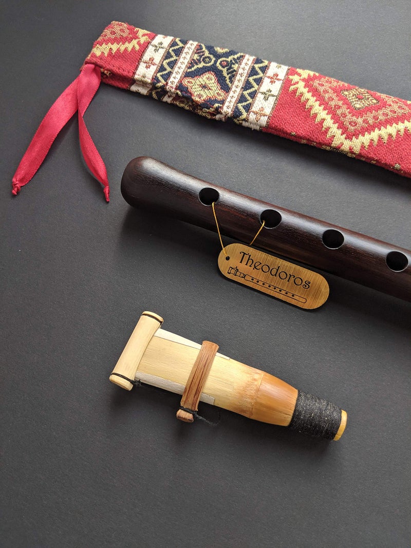 Theodoros Armenian Duduk Pro â€“ Handmade Apricot Wood, Key of A, with 2 Professional Reeds, National Case & Playing Instruction - Image 2